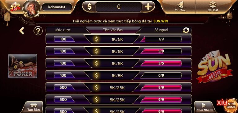 cách chơi poker 3 lá